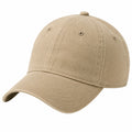 Gorra de béisbol talla única de tejido beige con visera curva para uso diario