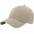 Gorra de béisbol talla única de algodón beige - visera curvada para uso diario
