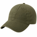 Gorra de béisbol talla única de tejido verde oliva - visera curva estilo casual