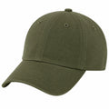 Gorra de béisbol talla única de tejido verde oliva con visera curva para uso diario