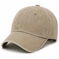 Gorra de béisbol talla única de algodón beige con visera curva ajustable