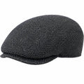 Gorra plana talla única de tejido gris oscuro - estilo clásico para uso diario