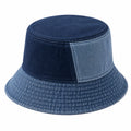 Sombrero bucket talla única de tejido vaquero azul - estilo casual para uso diario