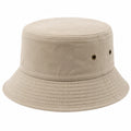 Sombrero de pescador talla única de tejido beige con ala ancha estilo casual